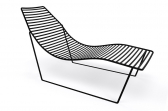 Шезлонг-лежак металлический Gaber Link Lounge металл черный Фото 1