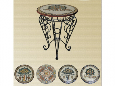 Стол кованый M-Furniture черный Фото 1