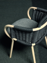 Кресло плетеное с мягким сиденьем VeryWood Zantilam ясень, роуп, ткань Фото 9