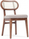 Стул деревянный с обивкой Sancrea Iglo Wicker бук, искусственный ротанг, ткань Фото 1