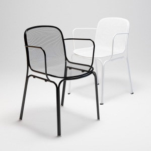 Кресло металлическое Colos Villa 2 нержавеющая сталь Фото 12