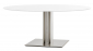Стол ламинированный PEDRALI Inox Table нержавеющая сталь, компакт-ламинат HPL матовый стальной, белый Фото 1