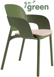 Кресло пластиковое с обивкой-thumbs-Фото1