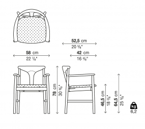Кресло деревянное с обивкой-thumbs-Фото3