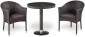 Комплект плетеной мебели Afina T504/Y350W-W2390 Brown 2Pcs искусственный ротанг, сталь коричневый, бронзовый Фото 1