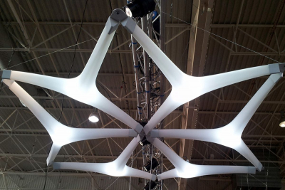 Светильник пластиковый подвесной SLIDE Kaleido Lighting полиэтилен белый Фото 8