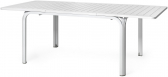 Стол пластиковый раздвижной Nardi Alloro 140 Extensible алюминий, пластик белый Фото 1