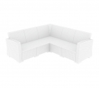 Диван пластиковый плетеный угловой с подушками Siesta Contract Monaco Lounge Corner стеклопластик, полиэстер белый Фото 4