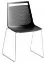 Стул пластиковый Gaber Akami S сталь, технополимер черный Фото 1