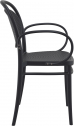 Кресло пластиковое Siesta Contract Marcel XL стеклопластик черный Фото 5