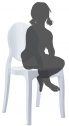 Стул пластиковый детский Siesta Contract Baby Elizabeth поликарбонат белый Фото 1