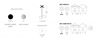 Подстолье металлическое барное-thumbs-Фото3