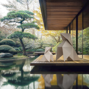 Фигура дизайнерская пластиковая Vondom Origami Kotori Basic полиэтилен Фото 5