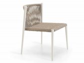 Стул плетеный с подушкой Unopiu Luce алюминий, роуп, акрил cлоновая кость, песочный, латте Фото 4