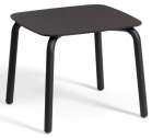 Столик ламинированный кофейный Felicita Leaf алюминий, HPL антрацит Фото 1