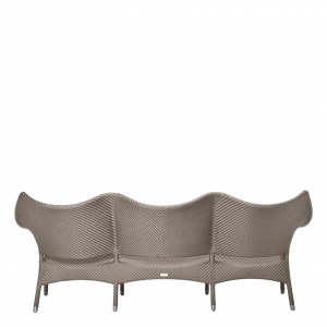 Диван трехместный плетеный JANUS et Cie Amari алюминий, искусственный ротанг палладиевый саржевый Фото 3