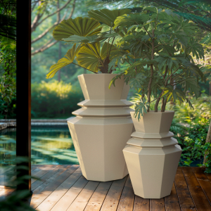 Кашпо пластиковое Vondom Origami Hinoki Basic полиэтилен Фото 6