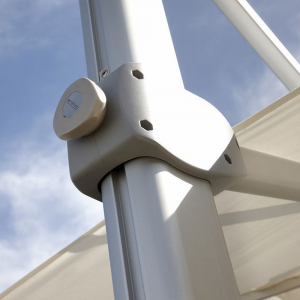 Зонт профессиональный Skyline Design Kingston алюминий, sunbrella серебристый, натуральный Фото 9