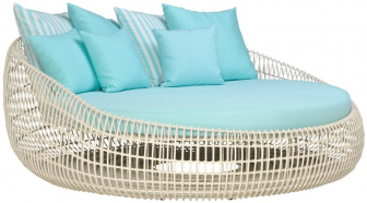 Лаунж-диван плетеный с подушками-thumbs-Фото1