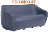 Диван пластиковый двухместный Reborn Second Life