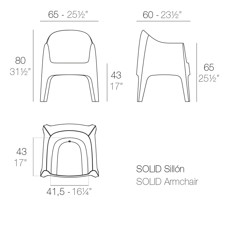 Кресло пластиковое Solid Basic, черный