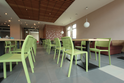 Стул пластиковый Resol Trama chair стеклопластик оливковый Фото 3