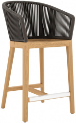 Кресло полубарное деревянное плетеное-thumbs-Фото1