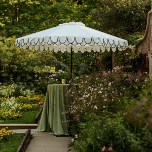 Зонт профессиональный Ø3 м THEUMBRELA SEMSIYE EVI Avocado Clips алюминий, акрил черный, натуральный, черный Фото 5