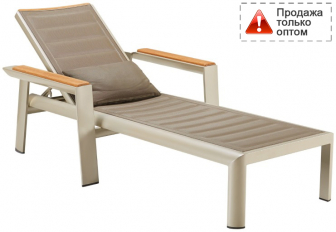 Шезлонг-лежак текстиленовый с подушкой-thumbs-Фото1