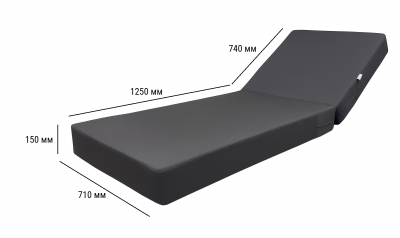 Матрас для шезлонга ReeHouse Mattress Acrylic акрил серый Фото 2