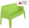 Диван пластиковый двухместный Siesta Contract Box Sofa полипропилен зеленый Фото 1