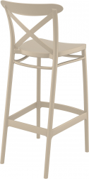 Стул пластиковый барный Cross Bar 75