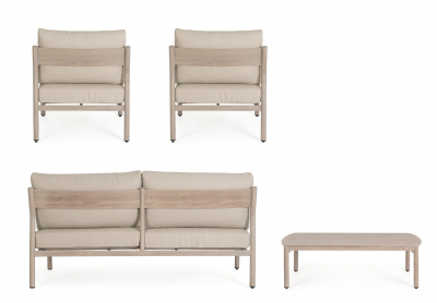 Комплект лаунж мебели Garden Relax Sirius алюминий, полиэстер древесный Фото 7