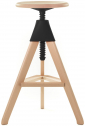 Табурет барный деревянный Magis Tom массив бука, полипропилен, стекловолокно натуральный, черный Фото 1