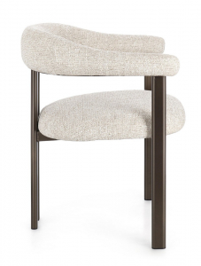 Кресло металлическое с обивкой Garden Relax Giuditta сталь, полиэстер бронзовый, песочный Фото 6