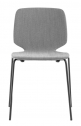 Стул с мягкой обивкой PEDRALI Babila сталь, технополимер, ткань черный, серый Фото 1