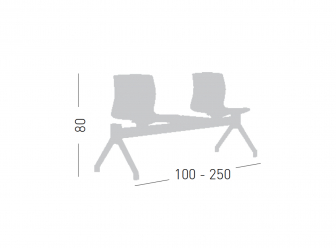 Скамейка с обивкой трехместная-thumbs-Фото3