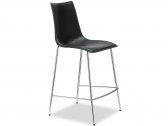 Стул полубарный с обивкой Scab Design Zebra Pop сталь, поликарбонат, ткань хром Фото 4