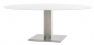 Стол ламинированный PEDRALI Inox Table нержавеющая сталь, компакт-ламинат HPL матовый стальной, белый Фото 1