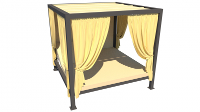 Шатер металлический с лежаками и навесом ReeHouse Summer алюминий, полиэстер Фото 10