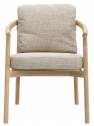 Кресло деревянное с подушкой SNOC Lyora тик, олефин Фото 1