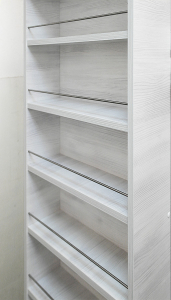 Поворотный зеркальный шкаф Shelf.On Драйв Шелф ЛДСП беленый дуб Фото 2