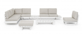 Комплект лаунж мебели Garden Relax Infinity алюминий, олефин белый, бежевый Фото 15