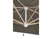 Зонт элитный квадратный Scolaro Milano Braccio акрил слоновая кость/терракотовый/бордо/серый/черный/белый Фото 5