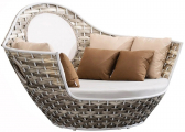 Лаунж-диван плетеный Higold Shenzhou X алюминий, искусственный ротанг, sunbrella, олефин Фото 2
