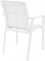 Кресло пластиковое Siesta Contract Pacific стеклопластик, текстилен белый Фото 6