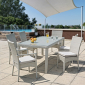 Стул металлический Garden Relax Antalys искусственный ротанг белый Фото 6