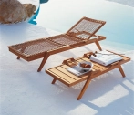 Лежак плетеный с матрасом Unopiu Synthesis тик, искусственный ротанг, акрил Фото 15