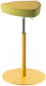 Табурет барный с обивкой Kastel Kensho сталь, ткань желтый Фото 1