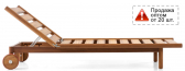 Шезлонг-лежак деревянный WArt Icon ироко Фото 1
